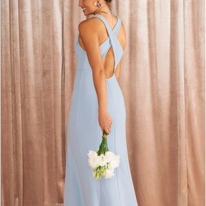 Show Me Your Mumu Floor Length Bridesmaid Dress; Size L Petite